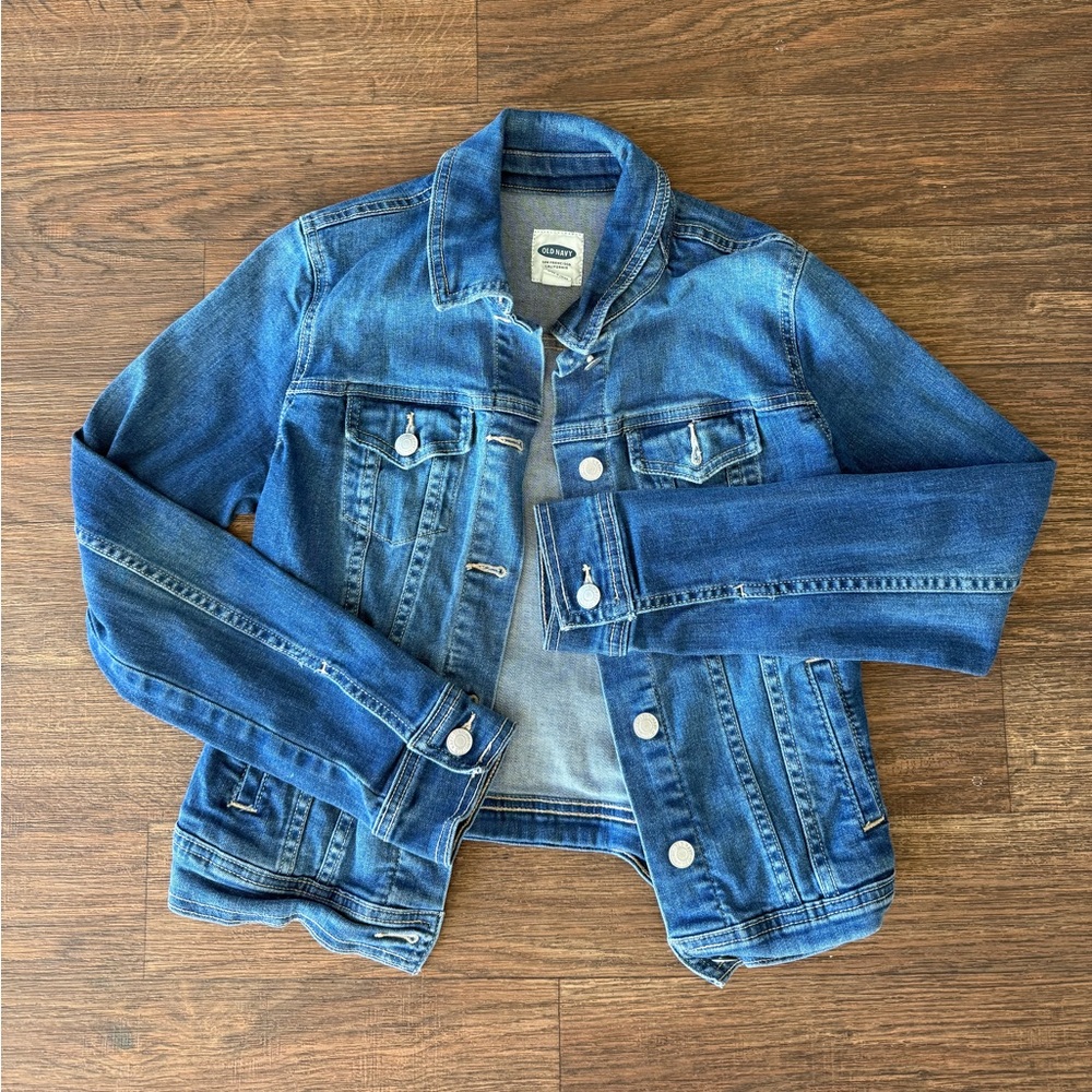 S/P Old Navy Blue Ombre Jean Jacket - Pre-owned